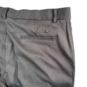 Nike Golf Pants Mens 37x32 Charcoal Grey Flat Front Performance Casual Chino